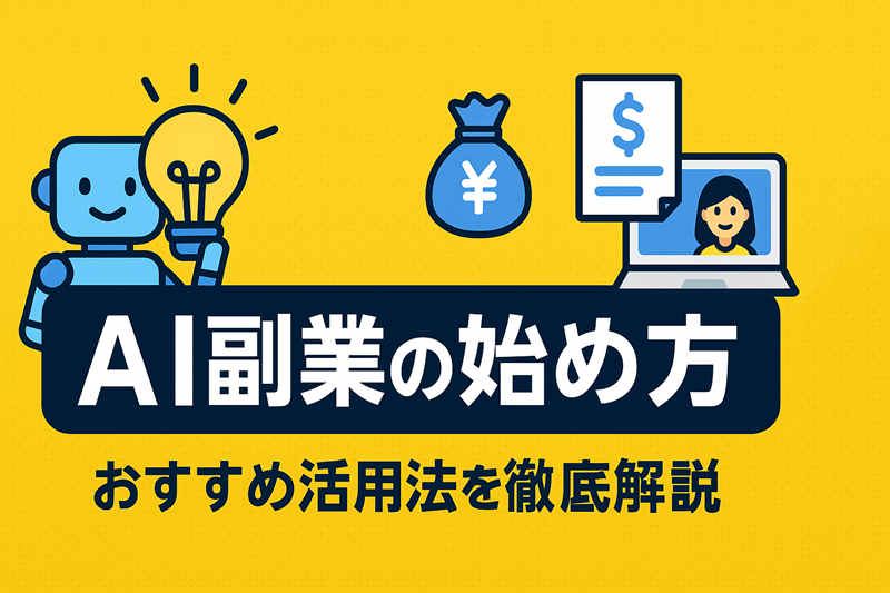 AI副業の始め方　オススメ活用方法を徹底解説