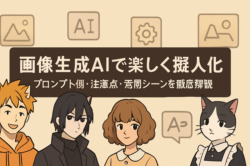 画像生成AIで楽しく擬人化｜プロンプト例・注意点・活用シーンを徹底解説