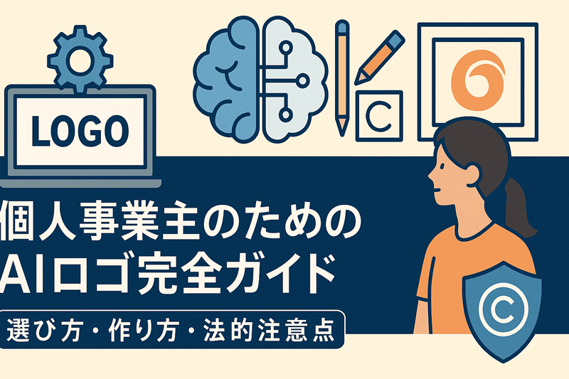 個人事業主のためのAIロゴ完全ガイド｜選び方・作り方・法的注意点