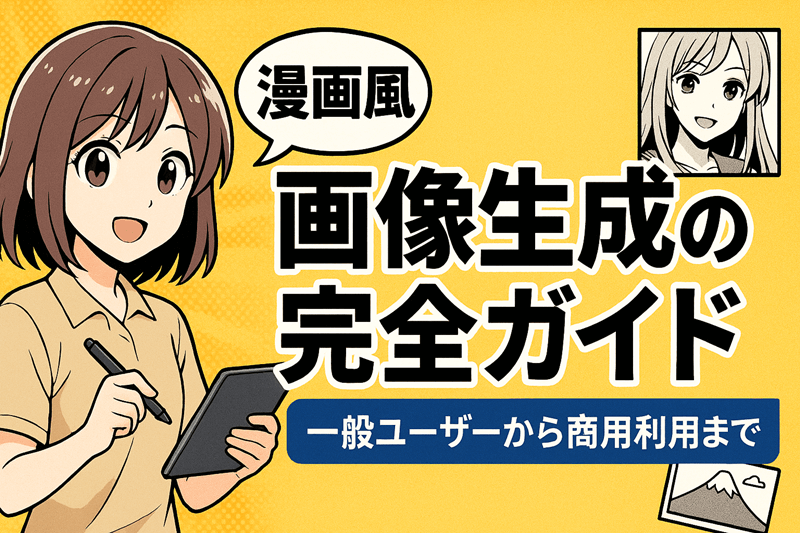 漫画風画像生成の完全ガイド｜一般ユーザーから商用利用まで活用法とテクニック