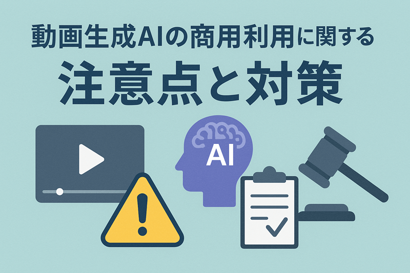 動画生成AIの商用利用に関する注意点と対策