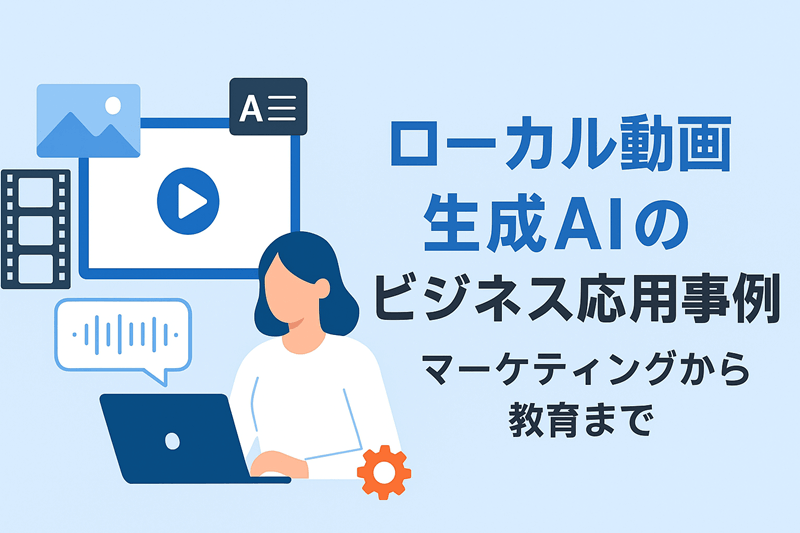 ローカル動画生成AIのビジネス応用事例！マーケティングから教育まで！