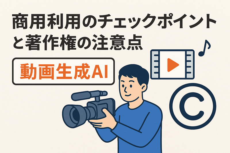 商用利用できる動画生成AI比較【2025年最新版】｜用途別おすすめツールを比較