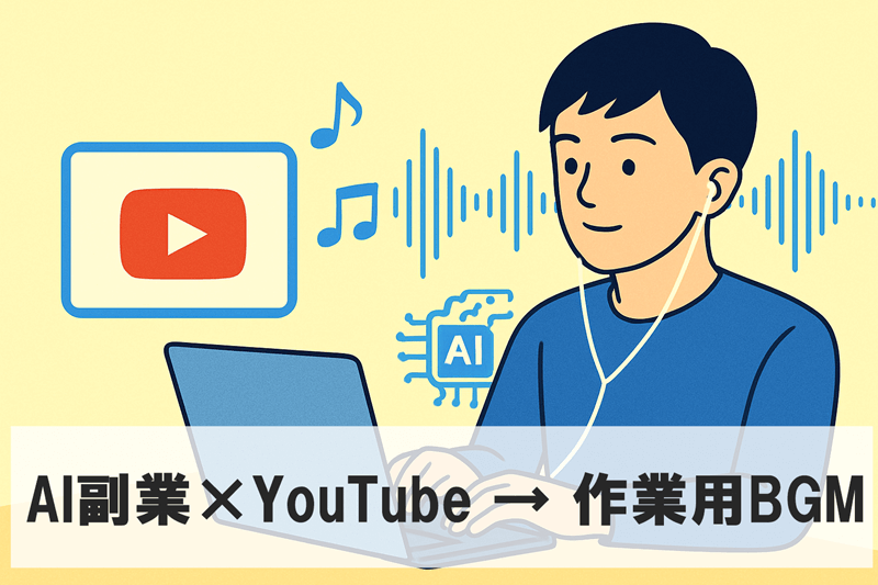 AI副業でyoutubeなら作業用BGMが狙い目