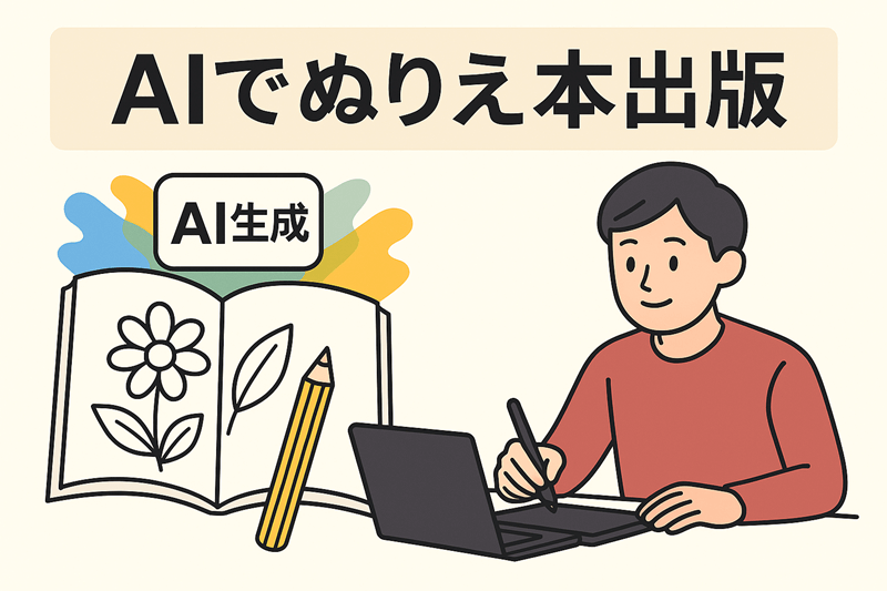 AIでぬりえ本出版