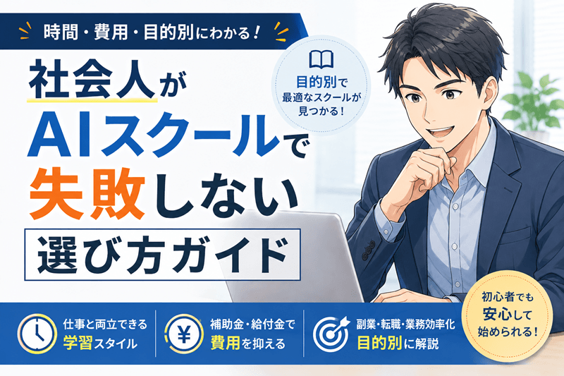 社会人がAIスクールで失敗しない選び方ガイド