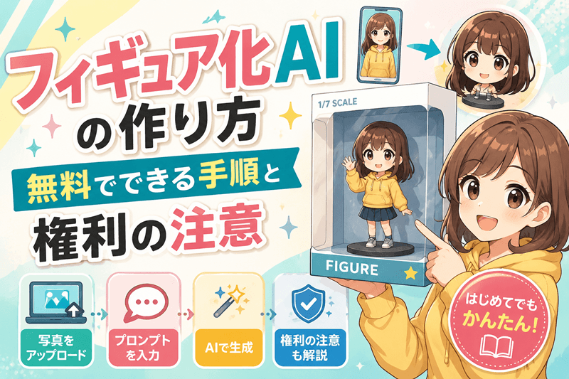 フィギュア化AIの作り方｜無料でできる手順と権利の注意