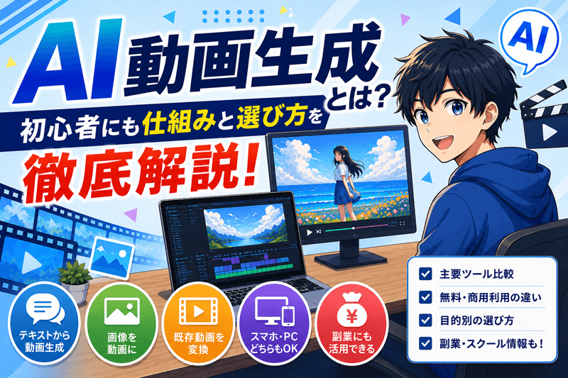 AI動画生成とは？初心者にも仕組みと選び方を徹底解説する