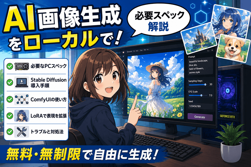AI画像生成をローカルで！必要スペック解説